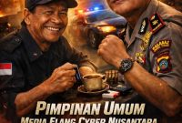 Tanah Karo – Pimpinan media online Elang Cyber Nusantara Jhon Sinaga melakukan silaturahmi ke Wakil Kepala Kepolisian Resor (Wakapolres) Tanah Karo, Kompol G. Damanik, (16/2) bertempat di Mapolres Tanah Karo.