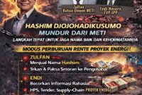 Jakarta – Di tengah derasnya arus transisi energi global yang juga sedang dikejar Indonesia, isu integritas tata kelola proyek energi nasional justru diguncang dugaan praktik rente dan konflik kepentingan. Gerakan Pemuda Energi mengungkap temuan investigatif yang mereka nilai serius dan mengkhawatirkan.