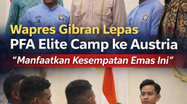 JAKARTA – Wakil Presiden Gibran Rakabuming menerima kunjungan para atlet muda berbakat dari Papua Football Academy (PFA) Elite Camp di Istana Wakil Presiden, Jakarta, Rabu (11/02/2026). Pertemuan ini menjadi momentum penting bagi putra-putra terbaik Papua yang akan berangkat ke Austria guna menjalani program training camp dan seleksi bersama sejumlah klub sepak bola profesional.