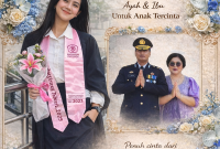 Dari Sang Ayah : Gering Damanik

Teruntuk Anakku Tersayang, Gracia Wiranatalie Damanik.

Hari ini, gelar Sarjana Teknik (ST) yang kau sandang bukan sekadar bukti kelulusan akademik, melainkan buah dari ketekunan, doa, dan air mata perjuanganmu. Sebagai ayahmu, tidak ada kebahagiaan yang lebih besar selain melihatmu berdiri tegak menatap masa depan dengan bekal ilmu yang mumpuni.