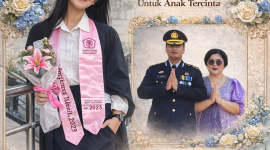 Dari Sang Ayah : Gering Damanik

Teruntuk Anakku Tersayang, Gracia Wiranatalie Damanik.

Hari ini, gelar Sarjana Teknik (ST) yang kau sandang bukan sekadar bukti kelulusan akademik, melainkan buah dari ketekunan, doa, dan air mata perjuanganmu. Sebagai ayahmu, tidak ada kebahagiaan yang lebih besar selain melihatmu berdiri tegak menatap masa depan dengan bekal ilmu yang mumpuni.
