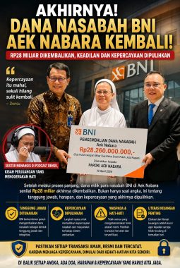 Dana Nasabah BNI Aek Nabara Kembali, Kasus Jadi Pengingat Pentingnya Kepercayaan dan Kewaspadaan
