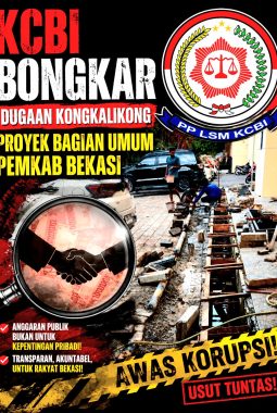 TANPA PLANG, TANPA RAB, PAKAI “KIRA-KIRA”! LSM KCBI Bongkar Dugaan Kongkalikong Proyek Bagian Umum Pemkab Bekasi